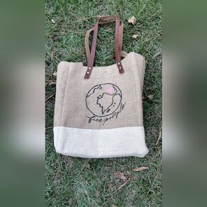 Free People Burlap Tote By Apolis Global Citizen